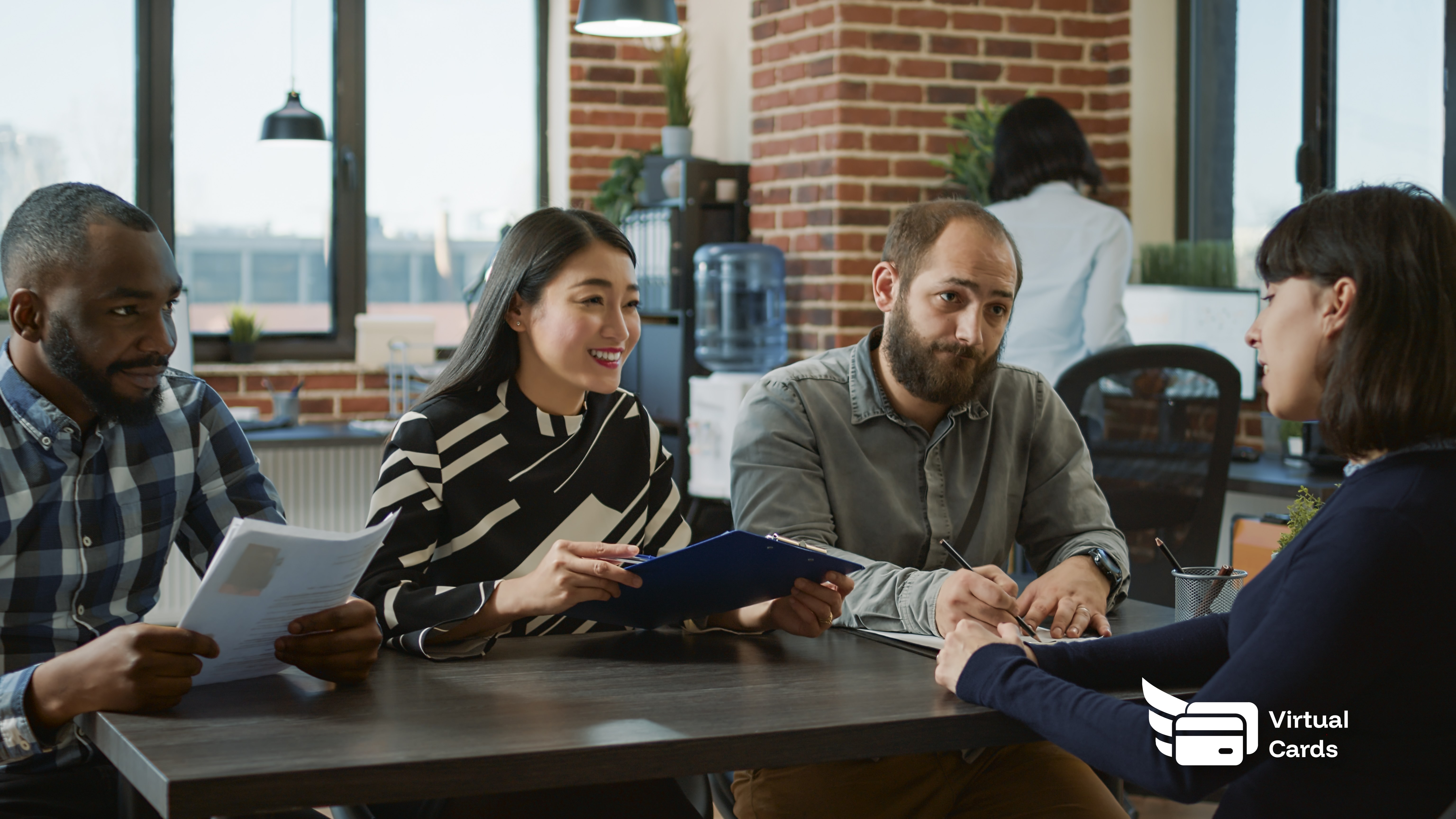 HR professionals conducting a candidate interview in a professional office setting.
